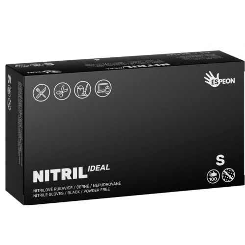 Rukavice Espeon Nitril Ideal Black vel.M